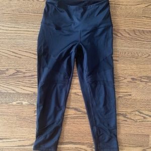 Zella Black and Mesh Capris